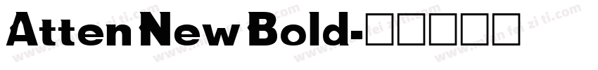 Atten New Bold字体转换
